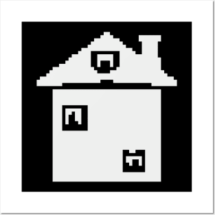 Pixel art house Posters and Art